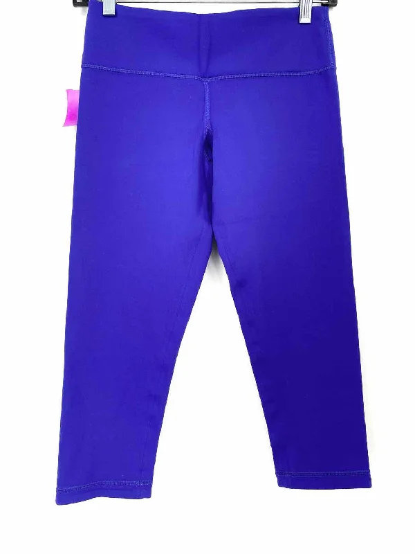 Lululemon Women's Purple Crop Size 6 Leggings Comfortable Sports Performance Tights