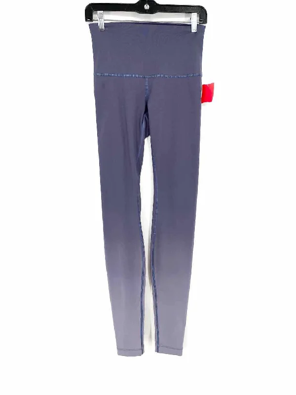 Lululemon Women's Purple High Rise Size 6 Leggings Casual Black Leggings