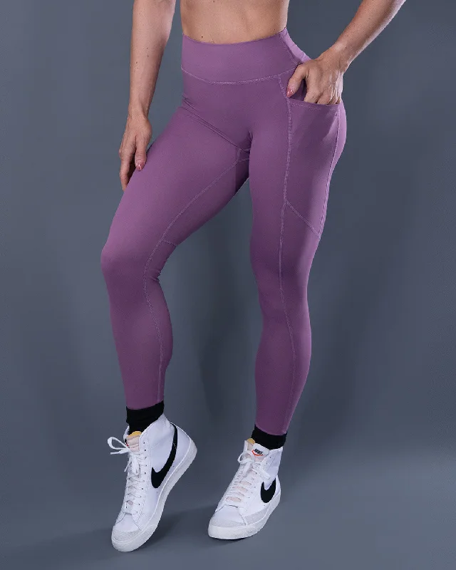 Luxe Purple Scrunch Butt Leggings Trendy Seamless Sports Leggings