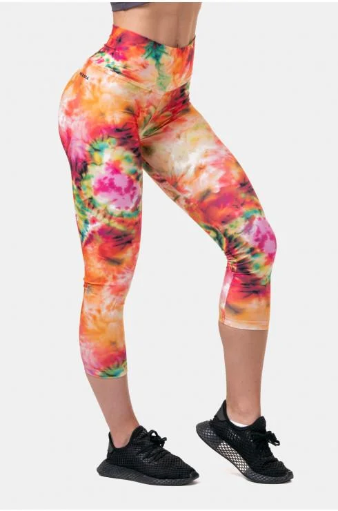 Nebbia Be Your Own Hero 7/8 Length Leggings - Rainbow Fashionable Tummy Control Leggings