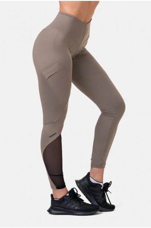 Nebbia Fit & Smart High Waist Leggings - Mocha Trendy Sports Performance Leggings