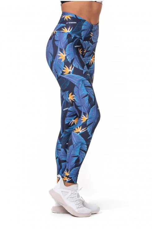 Nebbia High-Waist Ocean Power leggings 561 - Ocean Blue Elegant Animal Print Leggings Nebbia High-Waist Ocean Power leggings 561 - Ocean Blue Elegant Animal Print Leggings