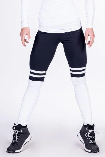 Nebbia Leggings Over The Knee 286 - Black Fashionable Lacy Detail Leggings