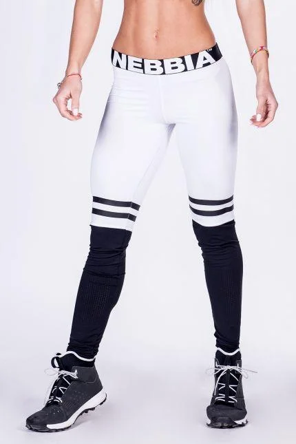 Nebbia Leggings Over The Knee 286 - White Trendy Activewear Leggings