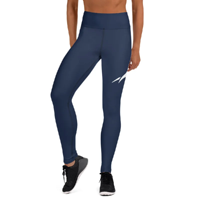 Prim8te Leggings - Give em hell - Navy Fashionable Quick-Dry Yoga Pants