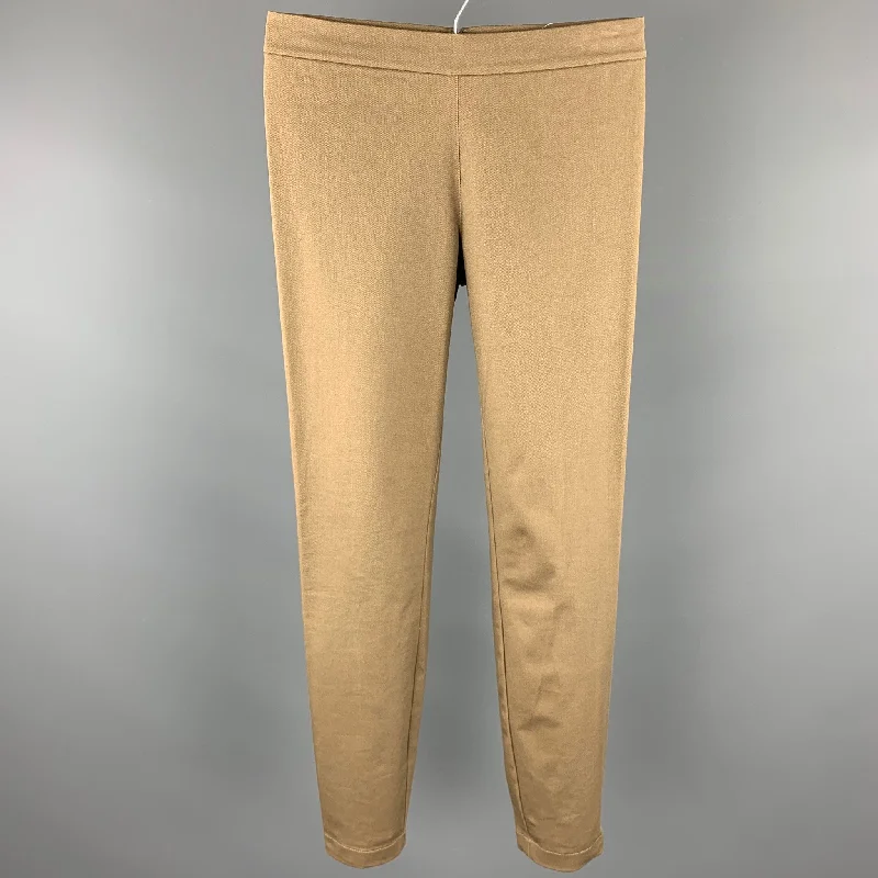RALPH LAUREN Blue Label Size 2 Khaki Twill Cotton Leggings Trendy Digital Print Leggings RALPH LAUREN Blue Label Size 2 Khaki Twill Cotton Leggings Trendy Digital Print Leggings