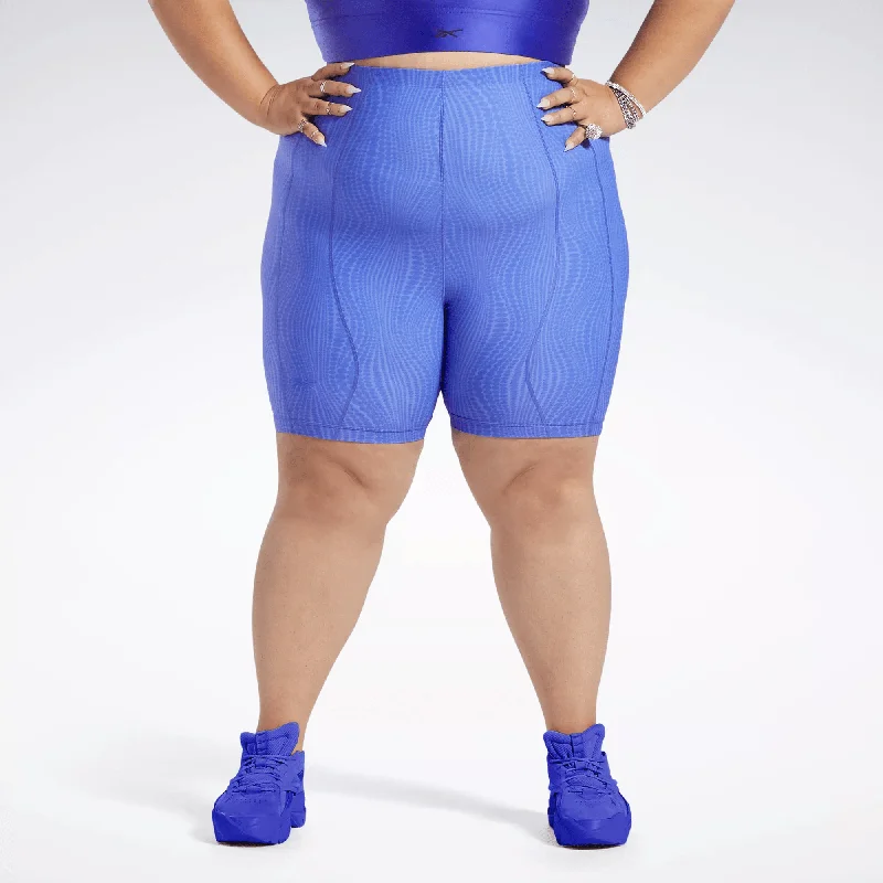 Reebok Women's Cardi B High-Waisted Legging Shorts (Plus Size) Purple Comfortable Fleece-Lined Leggings Reebok Women's Cardi B High-Waisted Legging Shorts (Plus Size) Purple Comfortable Fleece-Lined Leggings
