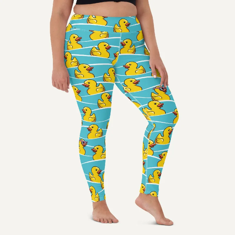 Rubber Ducky High-Waisted Leggings Comfortable Tummy Shaping Leggings