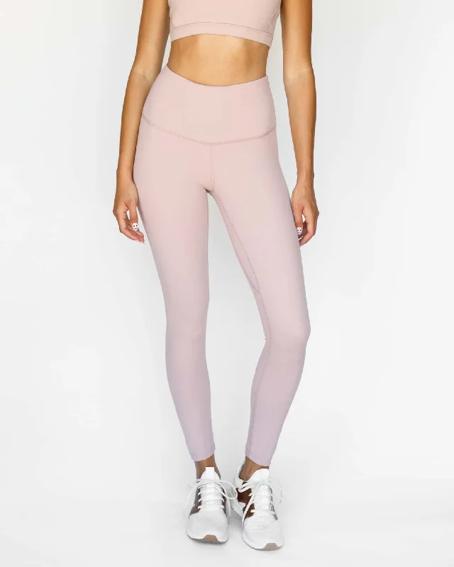 Solo 7/8 High Waisted Legging Mauve Cozy Bootcut Leggings