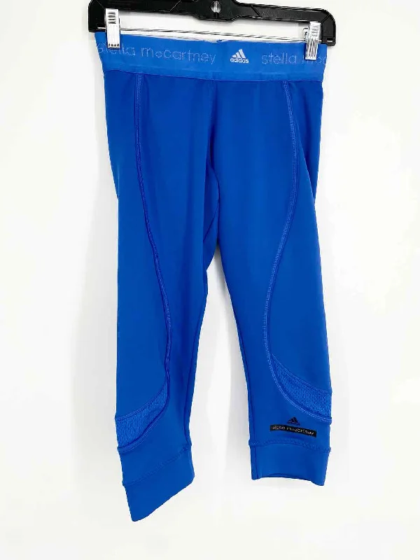 STELLA McCARTNEY Women's Blue Crop Mesh ATHLETIC Size XS Leggings Cozy Bootcut Leggings STELLA McCARTNEY Women's Blue Crop Mesh ATHLETIC Size XS Leggings Cozy Bootcut Leggings