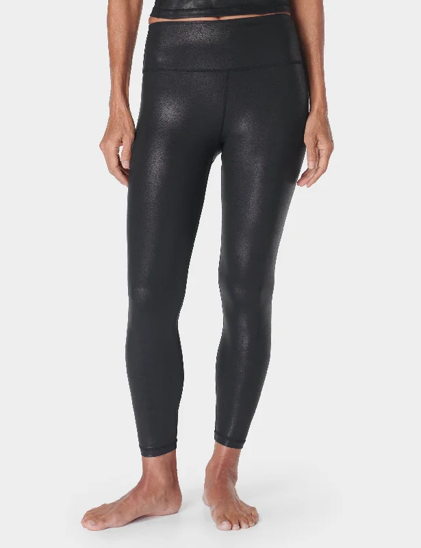 Glow Shine 7/8 Legging - Black Stylish Everyday Leggings