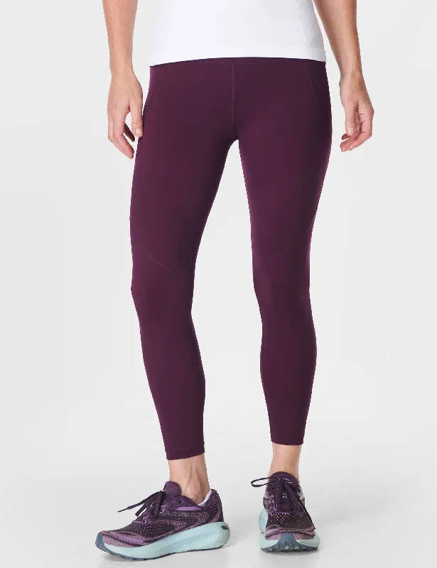 Power 7/8 Gym Leggings - Midnight Cherry Purple Cozy Lounge Pants Leggings