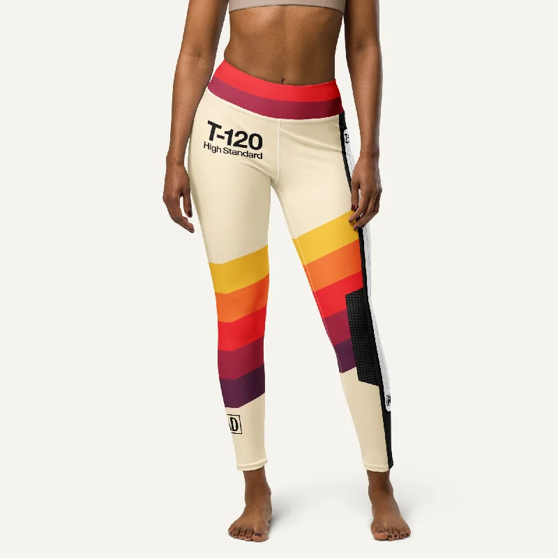 Video Cassette High-Waisted Leggings Chic Velvet Soft Leggings