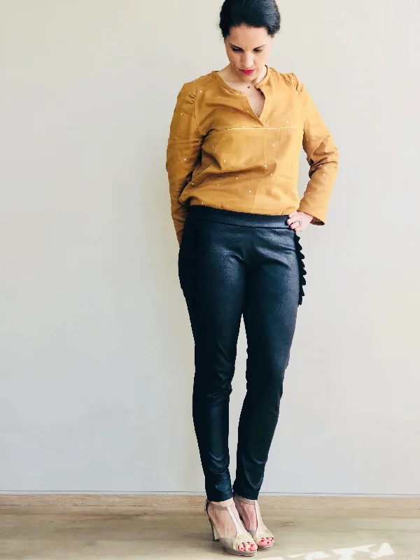 You Made My Day Monday Leggings Fashionable Solid Color Tights