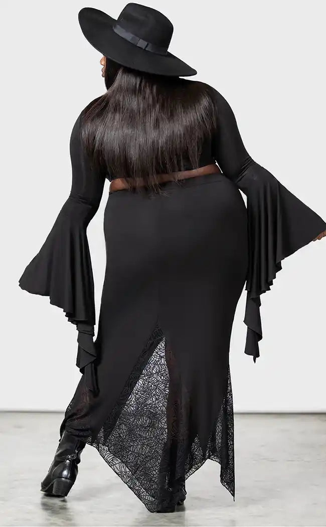 Aramina Skirt [Plus-Size] button skirt front