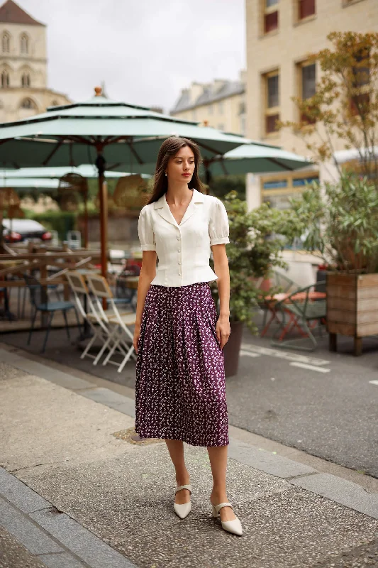 Clarette Midi Skirt lace skirt elegant