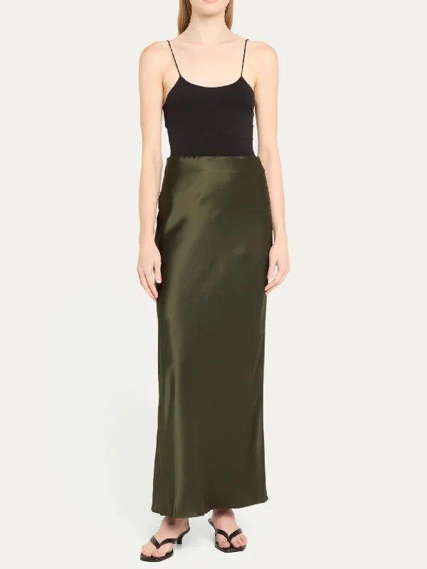 Column Maxi Skirt corduroy skirt comfortable