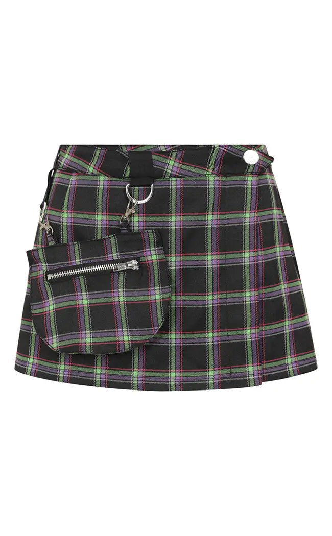 Duncan Tartan Mini Skirt lace skirt delicate