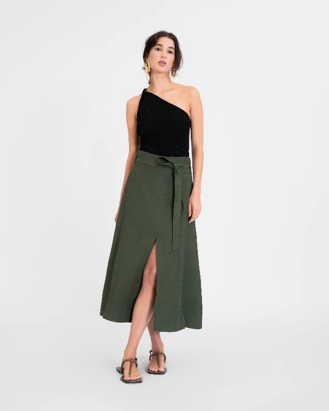 Linen Hudson Skirt wool skirt warm