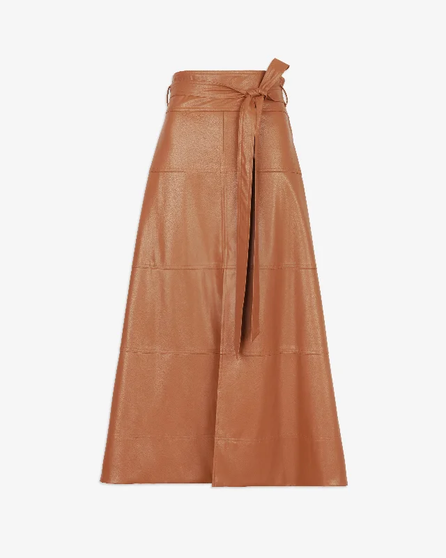 Vegan Leather Hudson Skirt velvet skirt luxurious