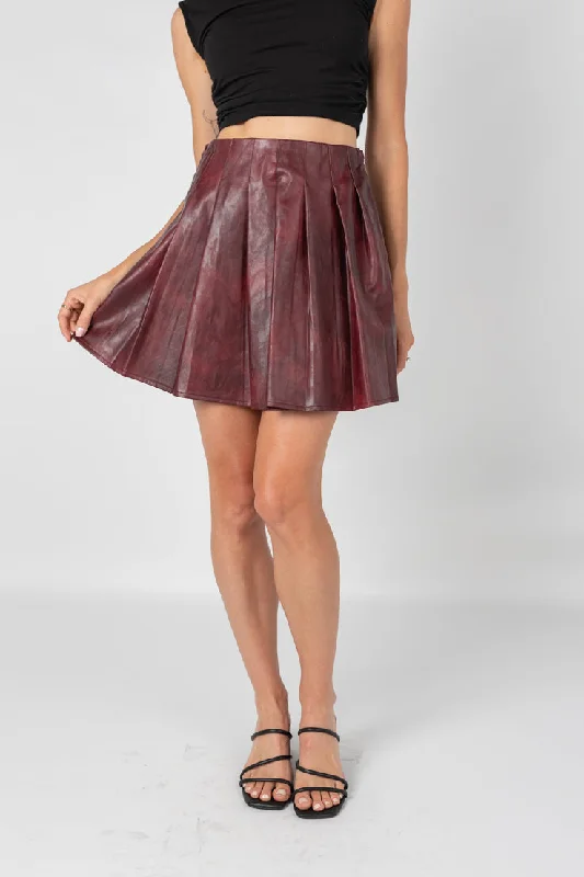 Long Pond Mini Skirt wool skirt thick