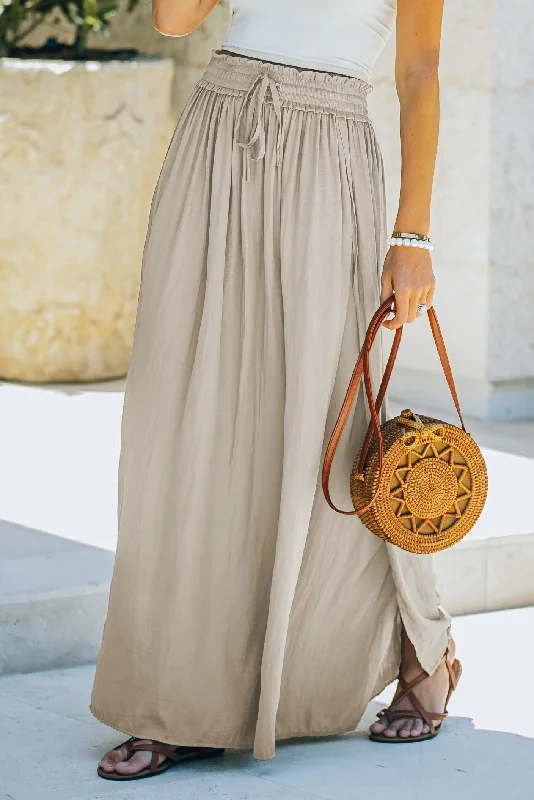 Rebeeca Long Skirt with Slit FINAL SALE leather skirt bold