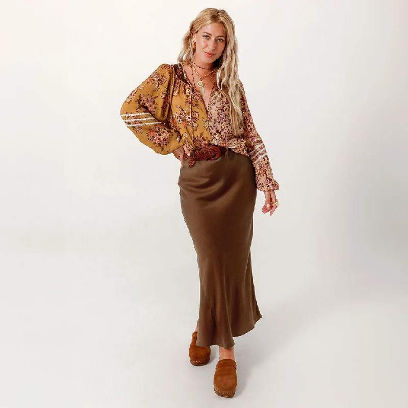 Saint Lucia Bias Skirt asymmetrical skirt cut