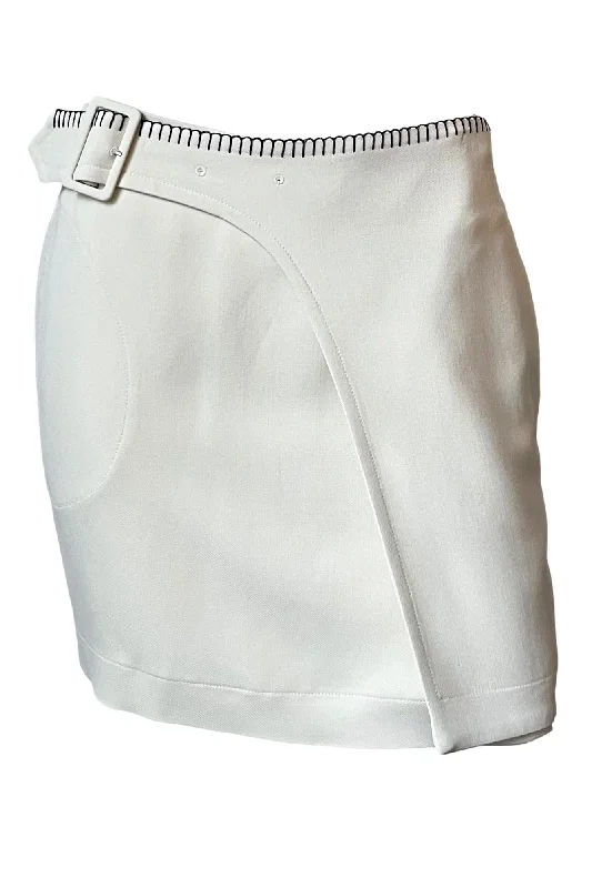 Short Resort Skirt zip skirt side