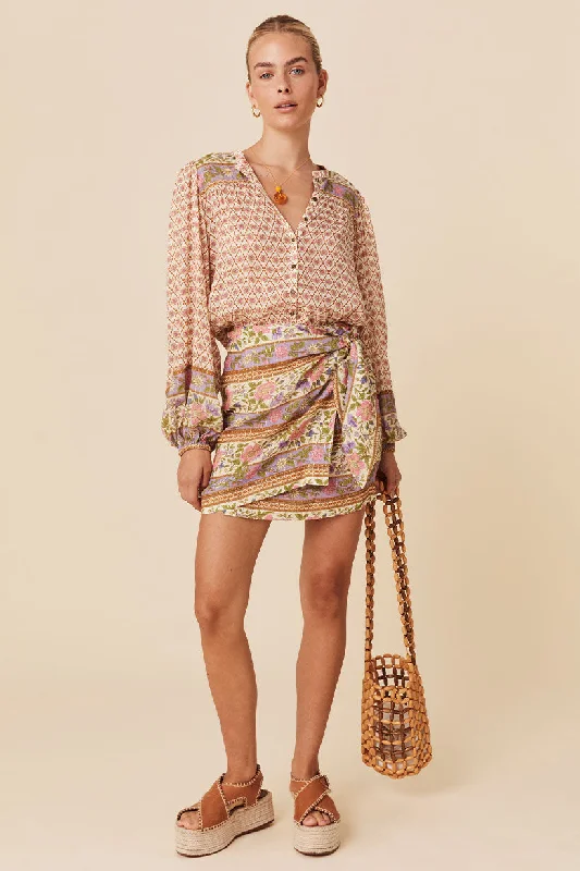 Sienna Wrap Skirt corduroy skirt textured