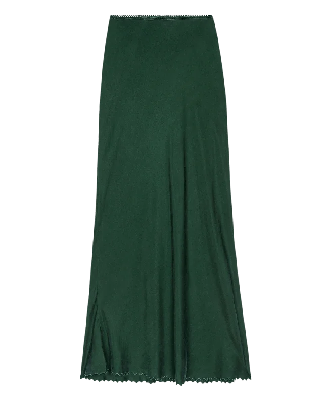 The SeaBank Skirt in Winter Pine chiffon skirt airy