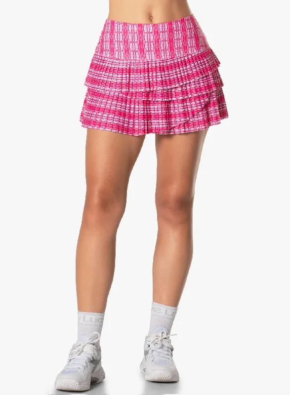 Ventura Pleated Scallop Skirt lace skirt romantic
