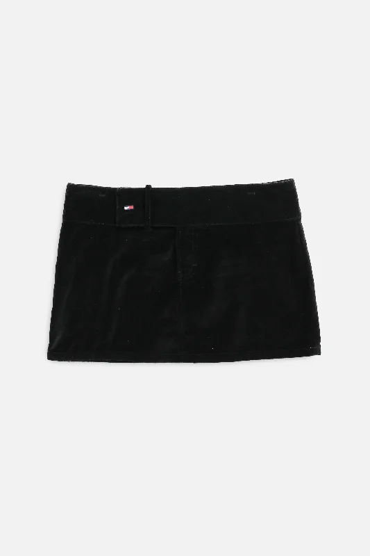 Vintage Tommy Hilfiger Suede Skirt - L leather skirt refined