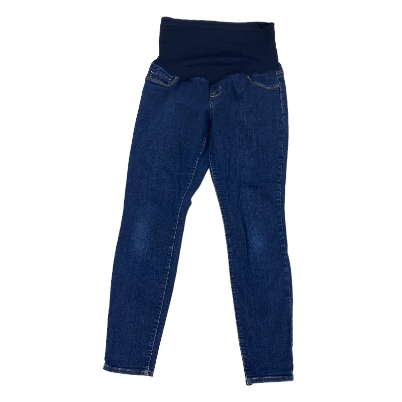BLUE DENIM MAT JEANS by LIZ LANGE MATERNITY Size:M Chic Dark-Wash Skinny Jeans