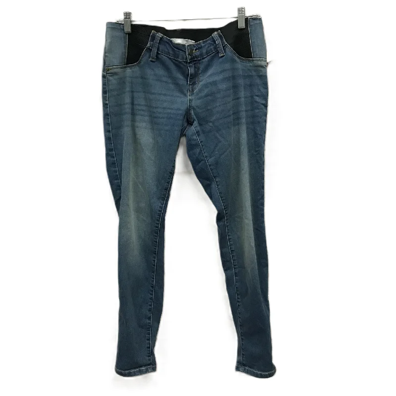 Maternity Jeans By Ingrid & Isabel, Size: 6 Trendy Wide-Legged High-Waist Jeans