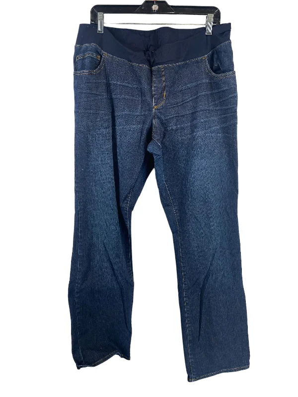 Maternity Jeans By Liz Lange Maternity  Size: 14 Fashionable Raw Hem Bootcut Jeans