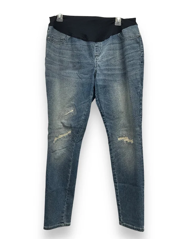 Maternity Jeans Liz Lange, Size M Casual Distressed Denim Jeans