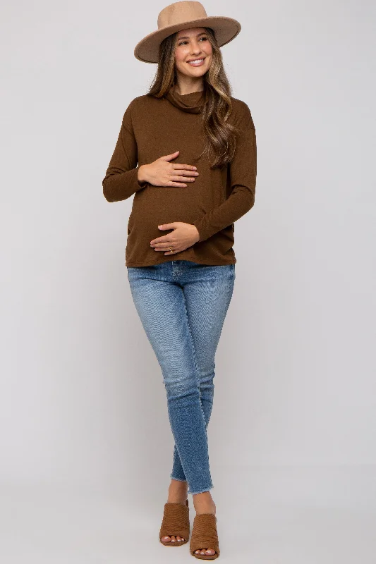 Blue Maternity Skinny Jeans Cozy Relaxed Fit Denim Jeans