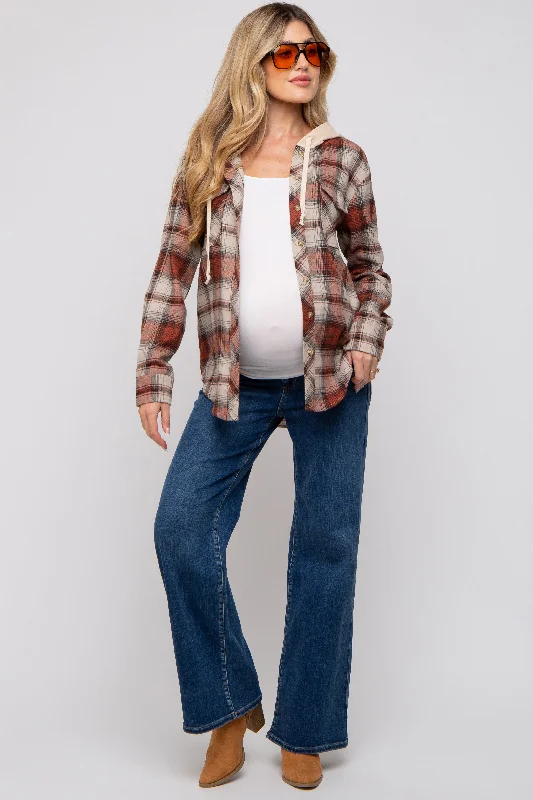 Navy Distressed Accent Wide Leg Maternity Jeans Trendy Acid Wash Skinny Jeans