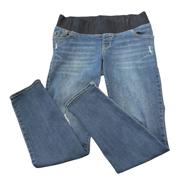 Old Navy Maternity JEANS Size 8/M Fashionable Distressed Jeans