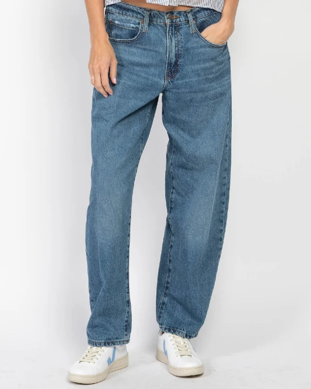 Low Slung Barrel Jeans Cozy Wide-Legged Jeans
