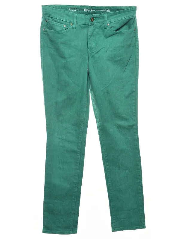 Skinny Levi's Jeans - W32 L32 Trendy Pleated Waist Jeans