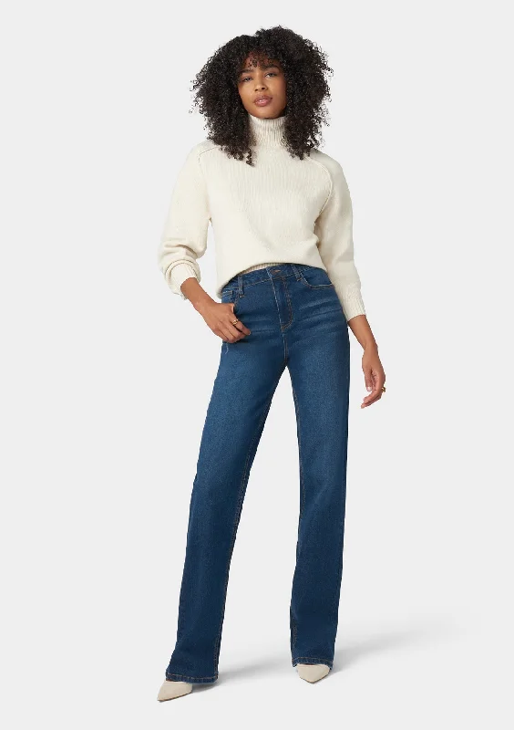 Tall Ava Straight Leg Jeans Stylish Shredded Denim Jeans