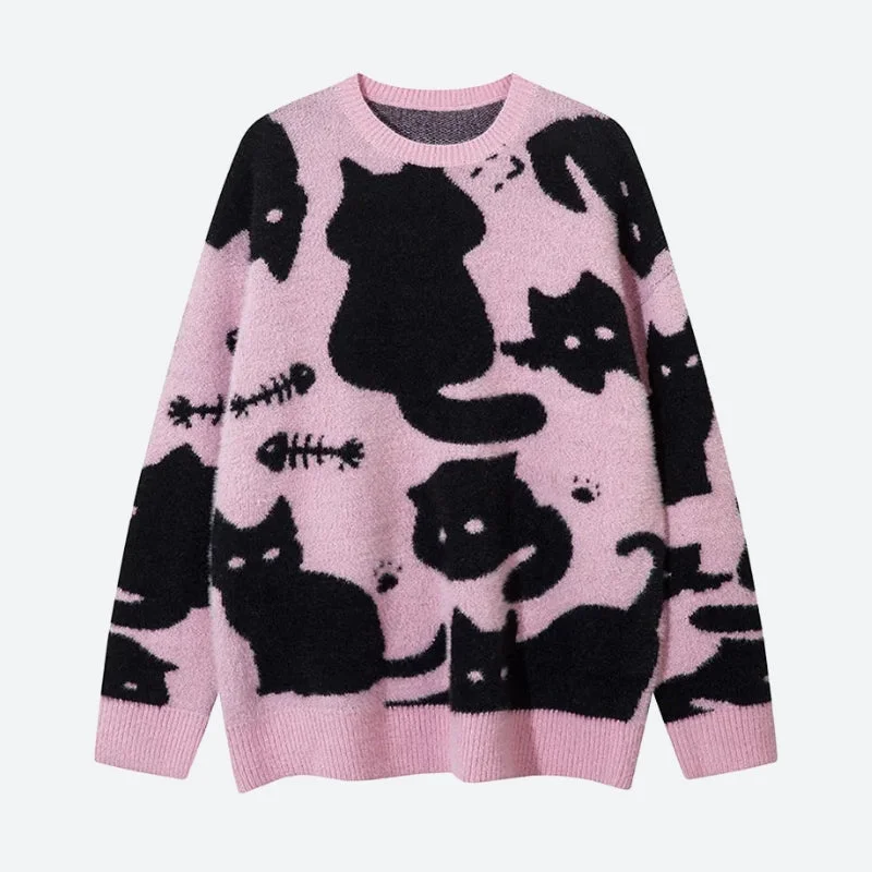 Kitten Sweater Fitted Slim Tailored