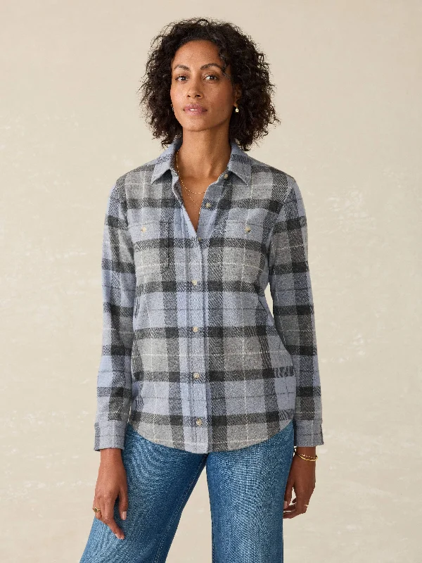 Legend™ Sweater Shirt - True North Plaid Wool Sweater Cotton Sweater Cashmere Sweater