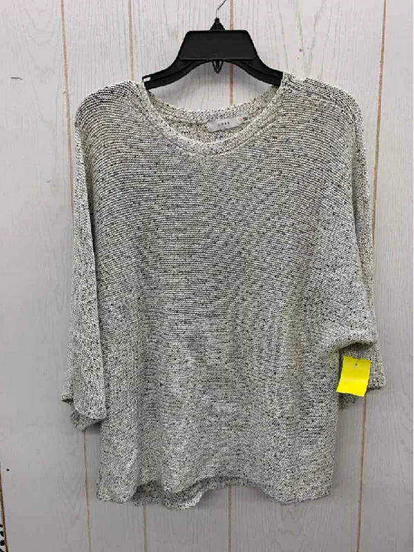 Lush Gray Womens Size Small Sweater Chenille Blend Fleece Blend Nylon Blend