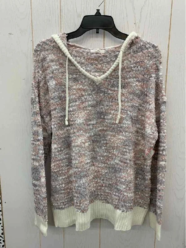 Maurices Pink Womens Size 16/18 Sweater Chenille Fabric Brocade Fabric Lace Fabric
