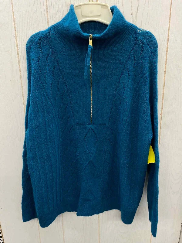 Talbots Teal Womens Size L Sweater Casual Formal Business
