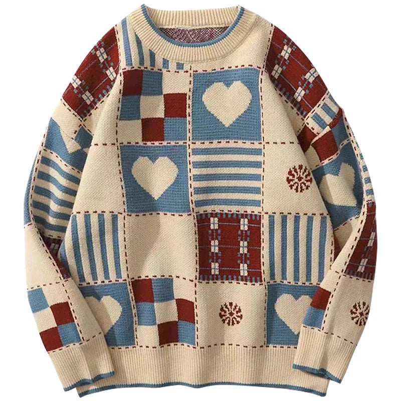 Y2k Vintage Sweater Hip Hop Streetwear Harajuku Retro Soft Cozy Warm