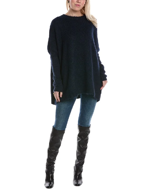 Anna Kay Kevine Cashmere-Blend Sweater Glossy Satin Silk