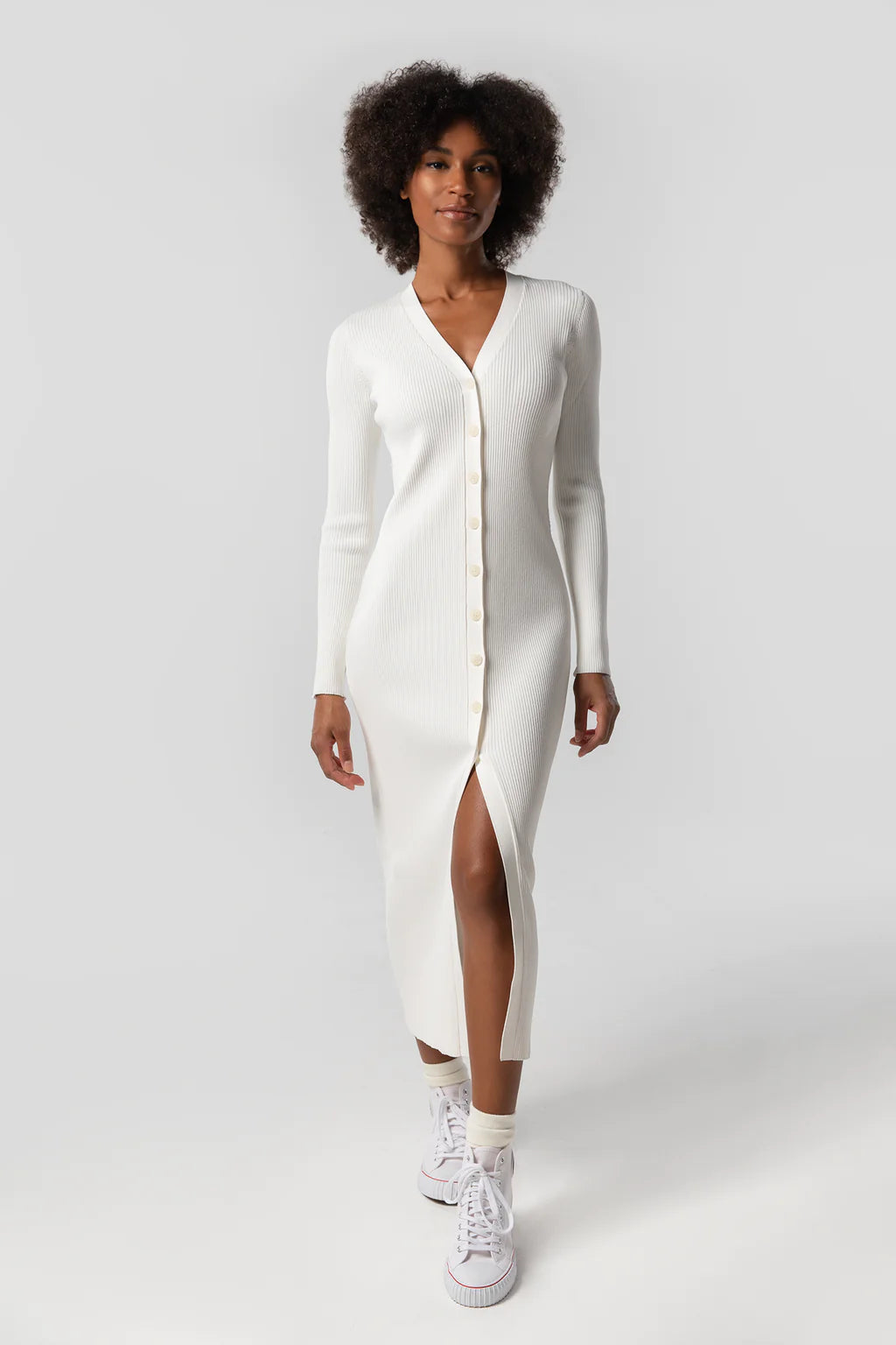 The Sweater Duster Real Fur Shearling Chenille